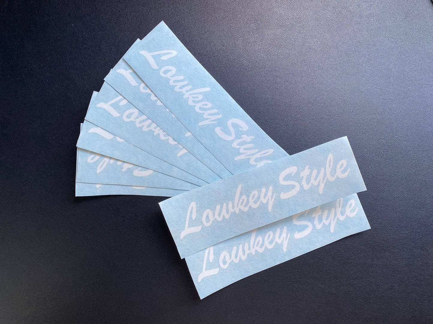 Lowkey Style Sticker
